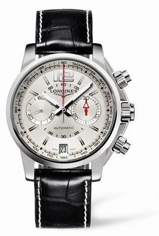 Longines L3.666.4.76.2 : Admiral Chronograph Silver Strap