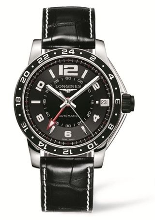 Longines L3.668.4.56.0 : Admiral GMT Black