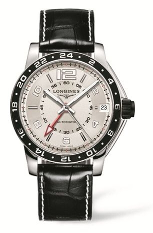 Longines L3.668.4.76.0 : Admiral GMT Ivory Black