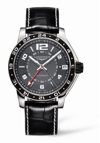 Longines L3.668.4.79.2 : Admiral GMT Grey