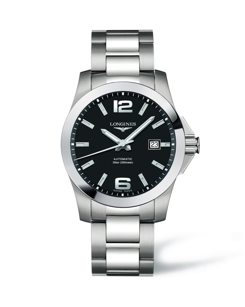 Longines L3.677.4.58.6 : Conquest Automatic 41mm Black