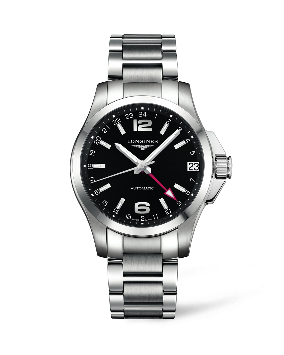 Longines L3.687.4.56.6 : Conquest 41 Automatic GMT