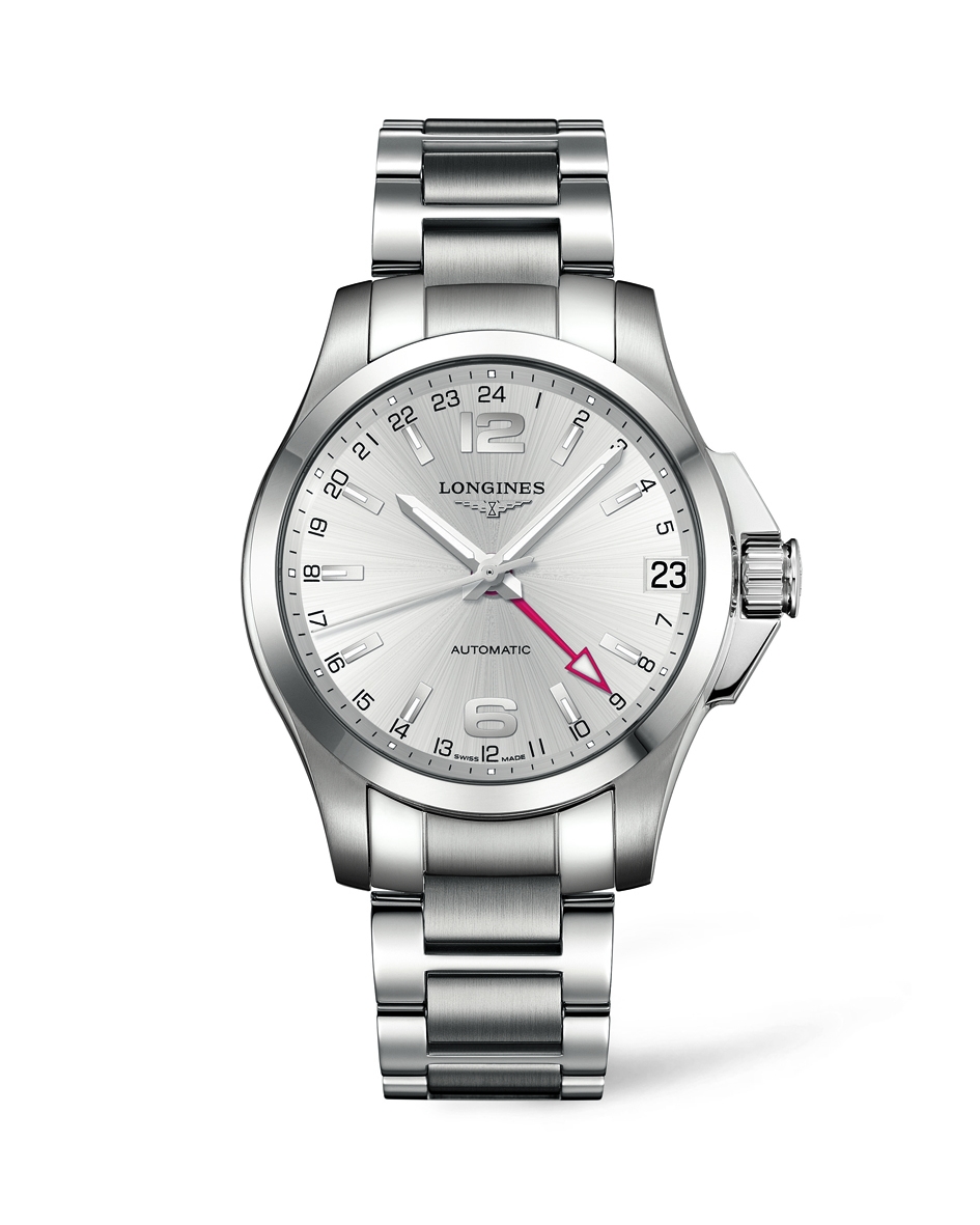 Longines L3.687.4.76.6 : Conquest 41 Automatic GMT
