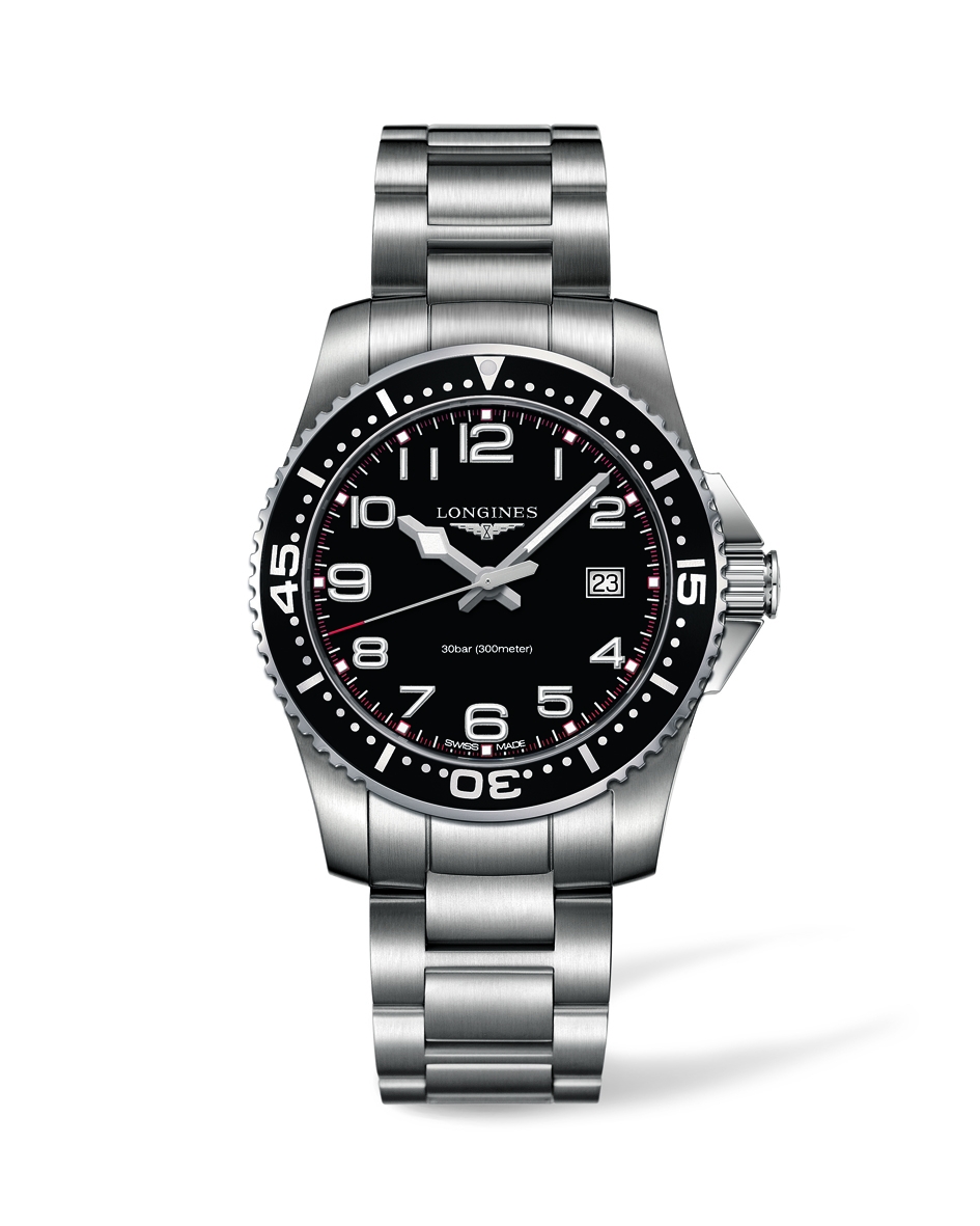 Longines L3.688.4.53.6 : Hydroconquest Quartz 39 Black