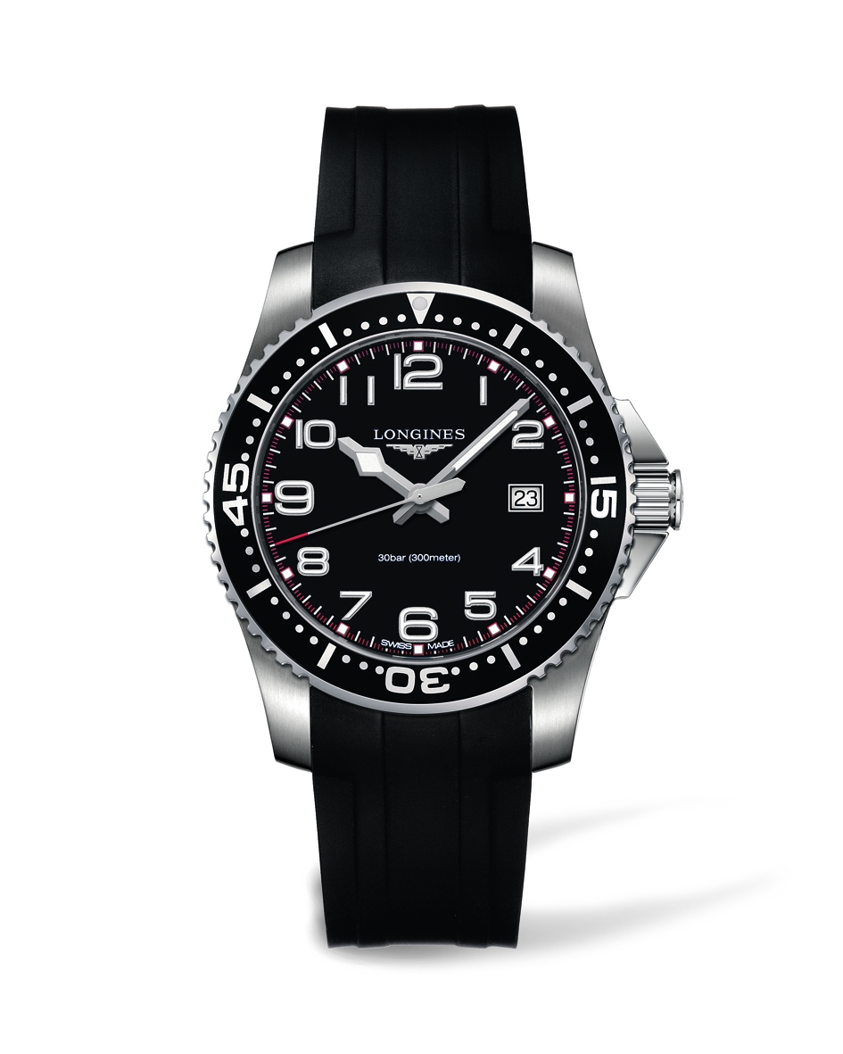 Longines L3.689.4.53.2 : Hydroconquest Quartz 41 Black