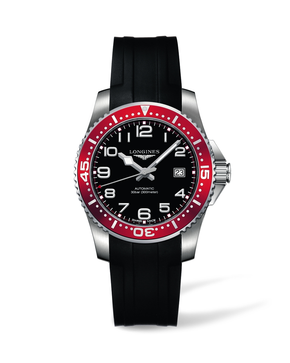 Longines L3.694.4.59.2 : Hydroconquest Auttomatic 39 Red Rubber