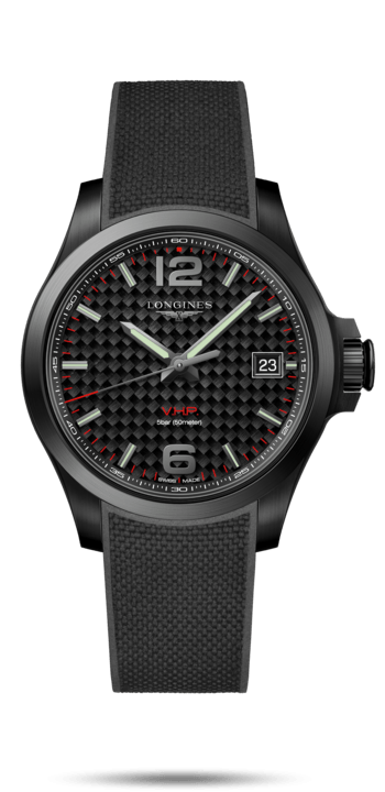 Longines L3.716.2.66.9 : Conquest V.H.P. 41 PVD / Carbon / Rubber