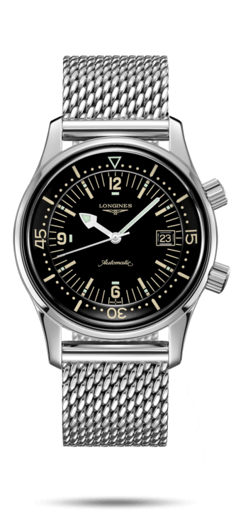 Longines L3.716.4.50.6 : Legend Diver Date / Mesh