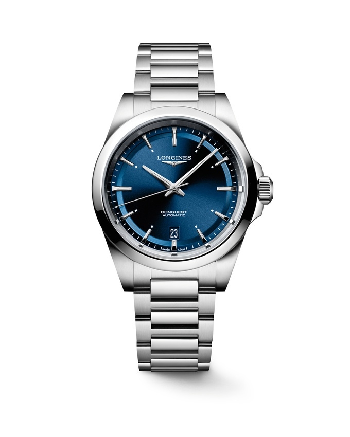 Longines L3.720.4.92.6 : Conquest 38 Stainless Steel / Blue / Bracelet