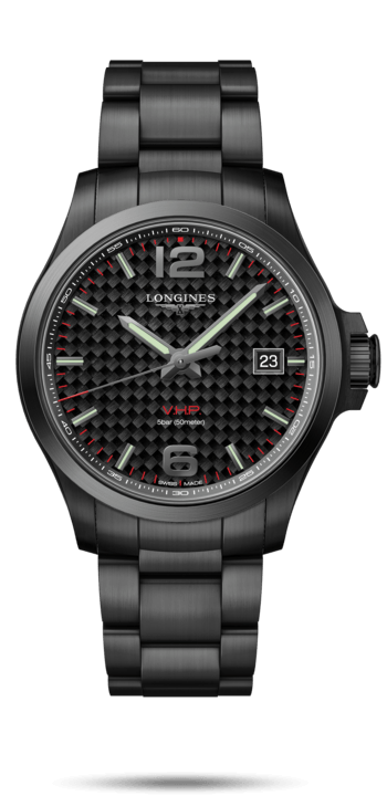 Longines L3.726.2.66.6 : Conquest V.H.P. 43 PVD / Carbon / Bracelet