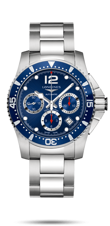 Longines L3.744.4.96.6 : HydroConquest 41 Automatic Chronograph Stainless Steel / Blue / Bracelet