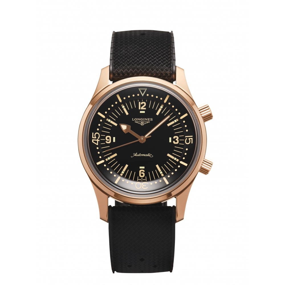 Longines L3.774.8.58.9 : Heritage Legend Diver Pink Gold / Poland