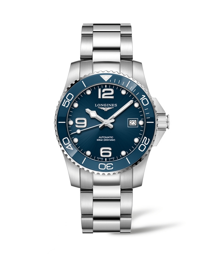 Longines L3.780.4.96.6 : HydroConquest 39 Automatic Stainless Steel / Blue / Bracelet