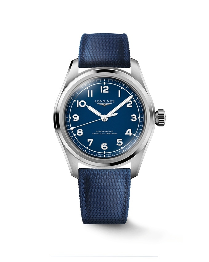 Longines L3.809.4.93.9 : Spirit Automatic 39 Stainless Steel / Blue / Rubber