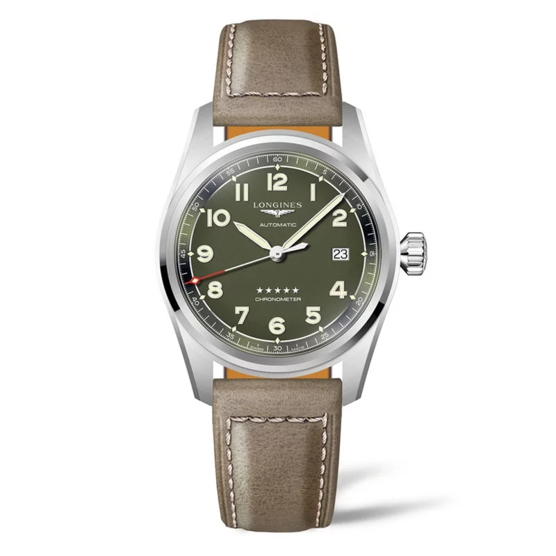 Longines L3.810.4.03.2 : Spirit Automatic 40 Green / Strap