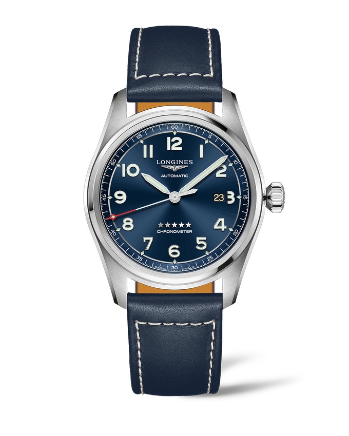 Longines L3.811.4.93.0 : Spirit Automatic 42 Blue / Strap