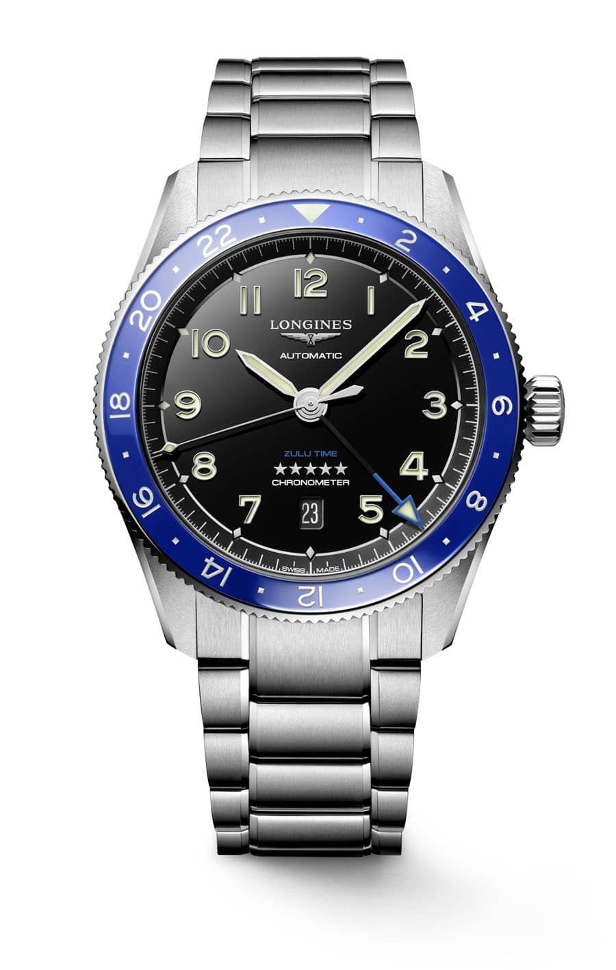 Longines L3.812.4.59.6 : Spirit Zulu Time 42 Wempe