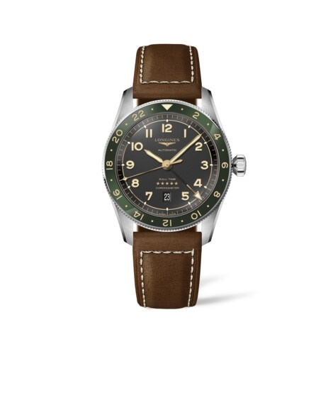 Longines L3.812.4.63.2 : Spirit Zulu Time 42 Grey / Strap