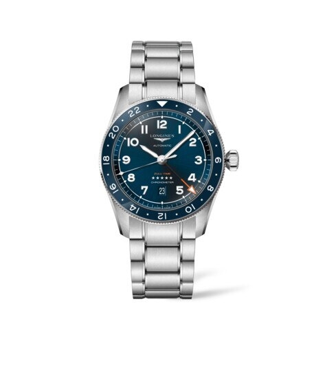 Longines L3.812.4.93.6 : Spirit Zulu Time 42 Blue / Bracelet