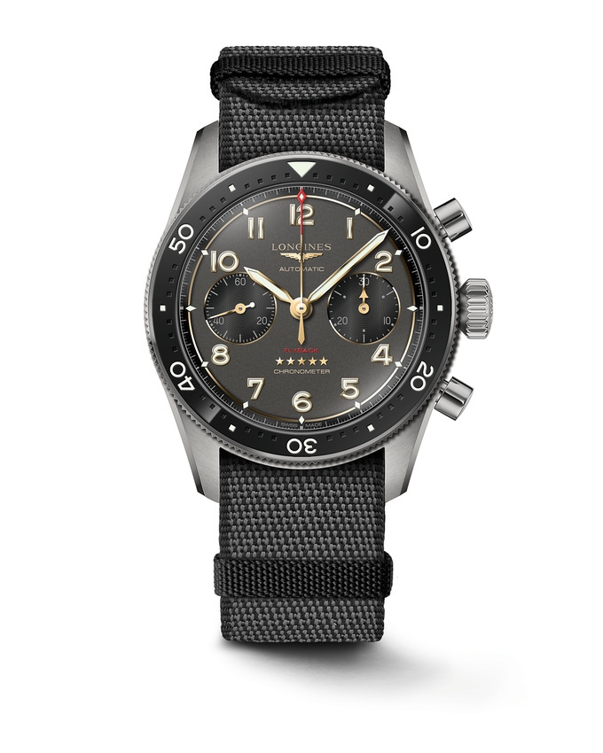 Longines L3.821.1.53.2 : Spirit Flyback 42 Titanium / Anthracite / NATO