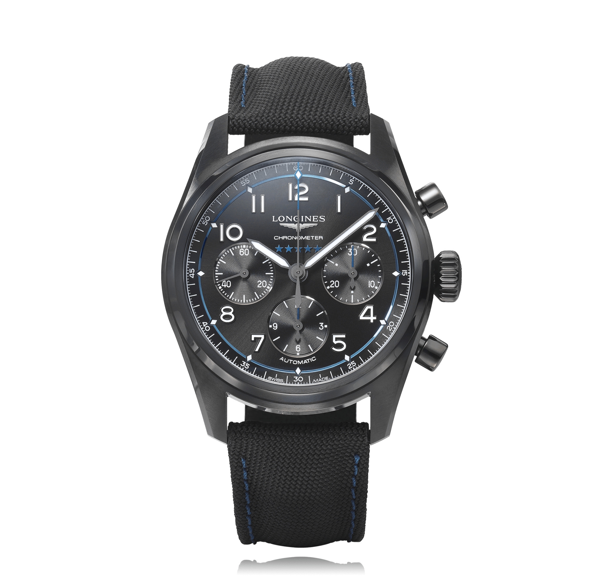 Longines L3.829.2.99.2 : Spirit Chronograph 42 Bucherer Blue