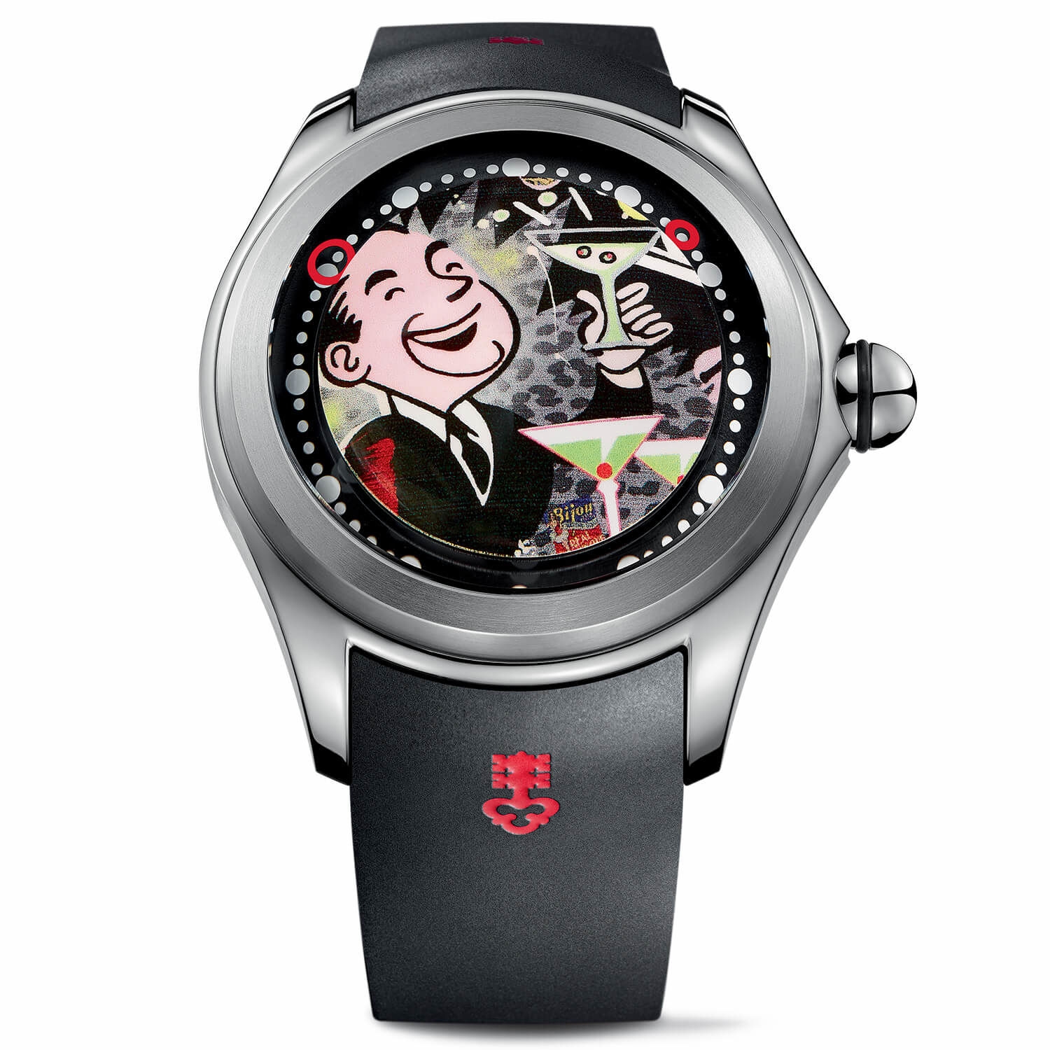 Corum L390/03635 : Big Bubble Magical 52 Titanium / Nelson de la Nuez / Rubber