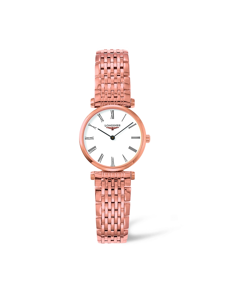Longines L4.209.1.11.8 : La Grande Classique Quartz 24 Pink Roman