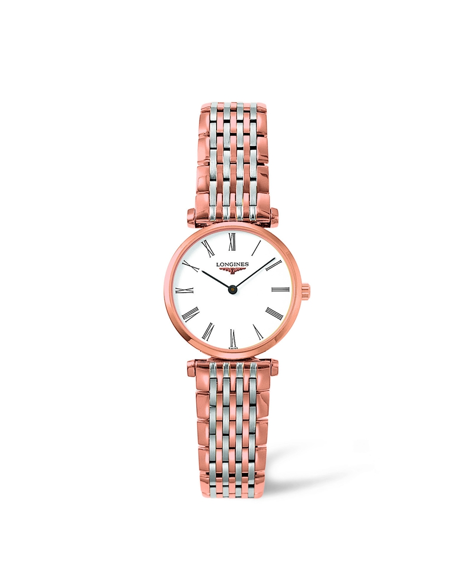 Longines L4.209.1.91.7 : La Grande Classisique Quartz 24 Two Tone Rose / Roman