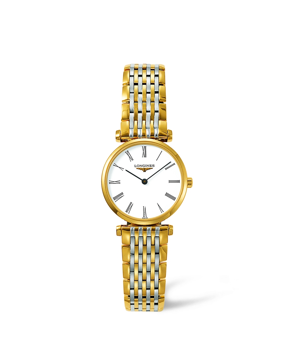 Longines L4.209.2.11.7 : La Grande Classique Quartz 24 Two Tone Yellow Roman