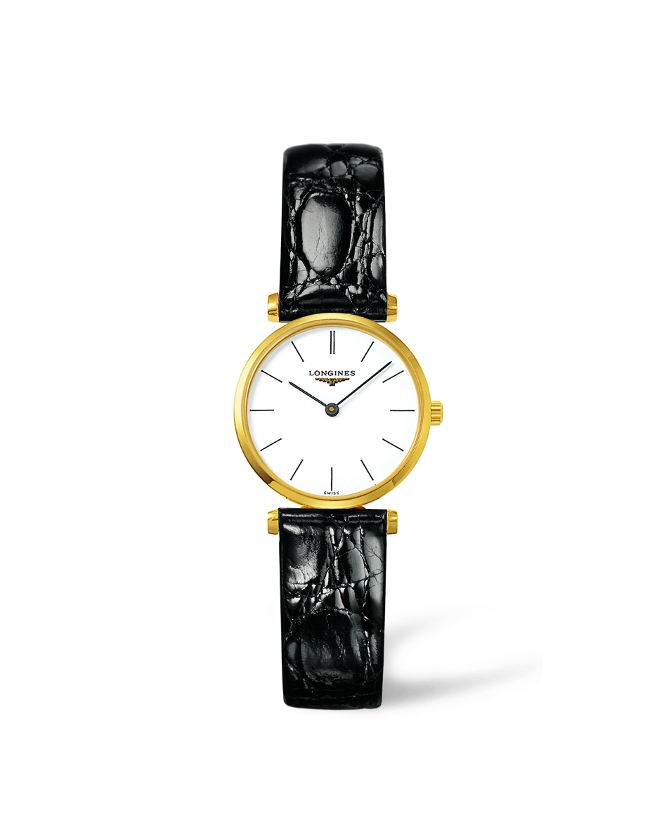 Longines L4.209.2.12.2 : La Grande Classique Quartz 24 Yellow Leather Stick