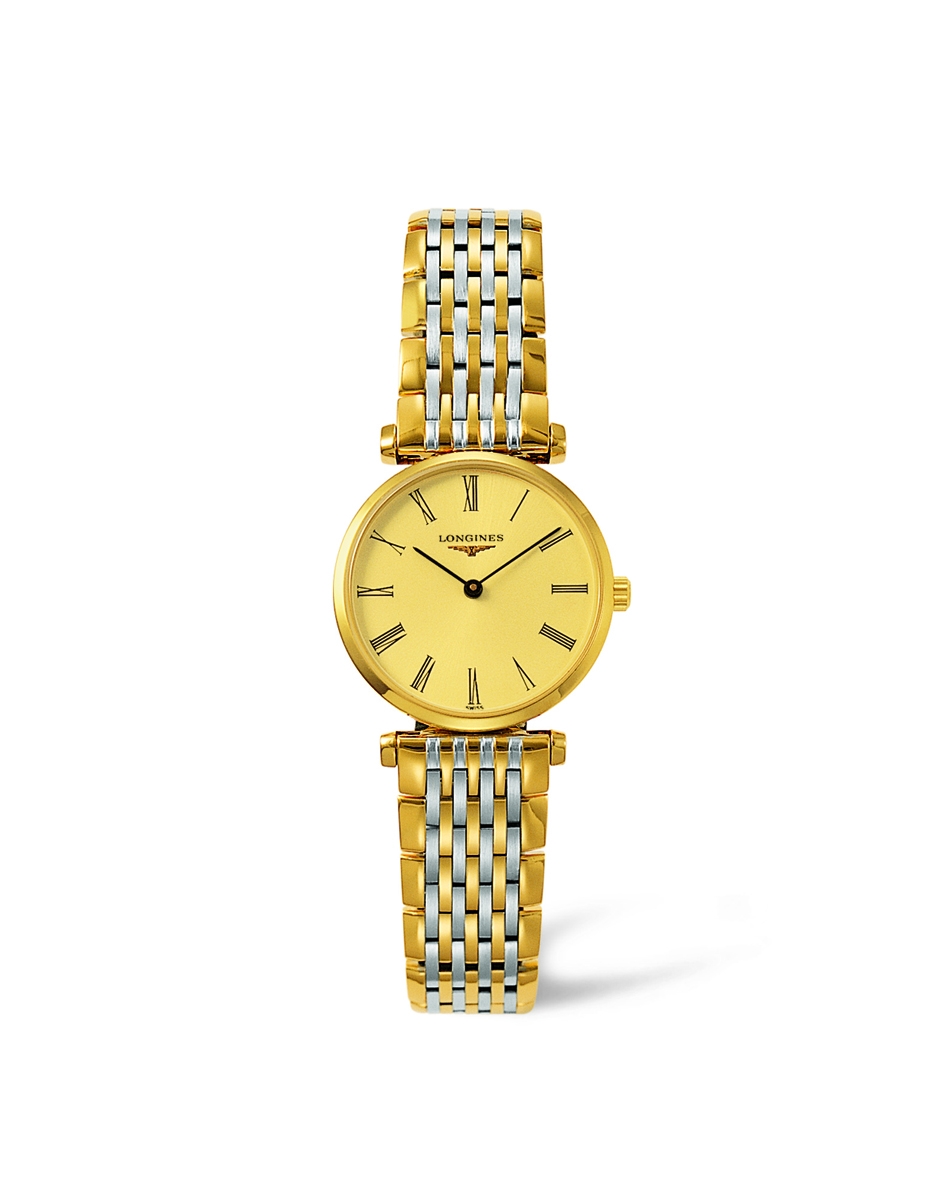 Longines L4.209.2.31.7 : La Grande Classique Quartz 24 Two Tone Yellow Roman