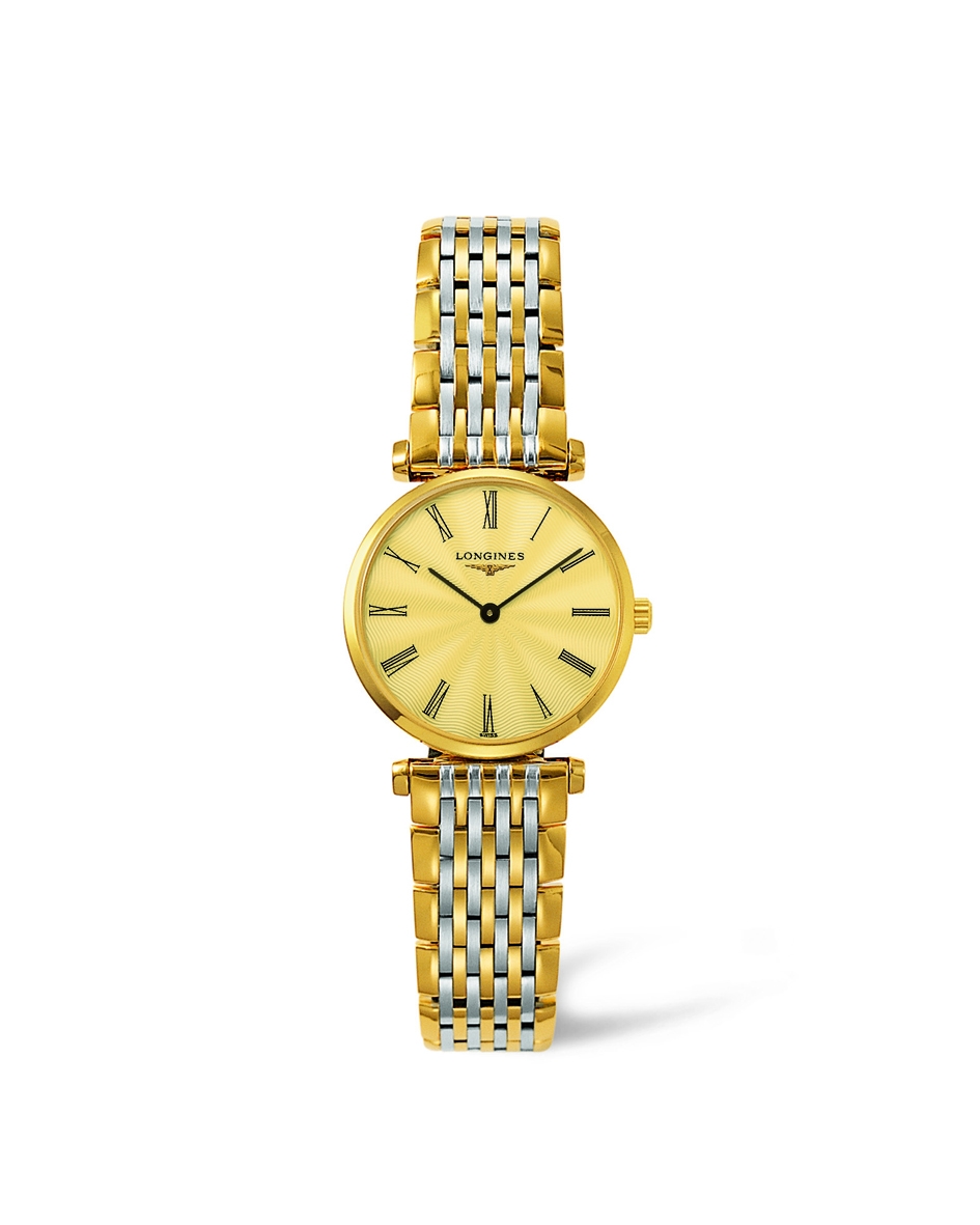 Longines L4.209.2.41.7 : La Grande Classique Quartz 24 Two Tone Yellow Roman