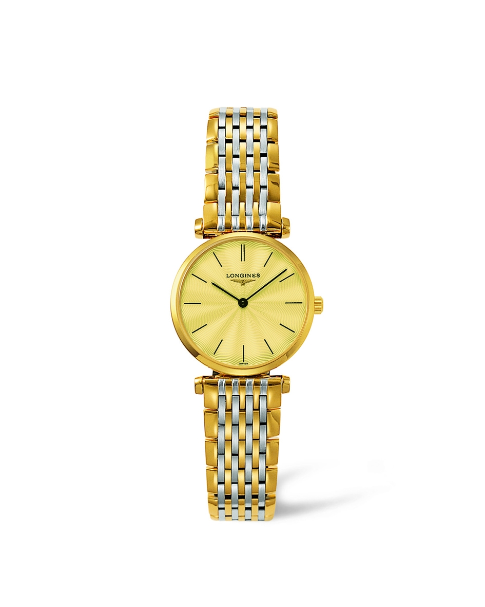 Longines L4.209.2.42.7 : La Grande Classique Quartz 24 Two Tone Gold Stick