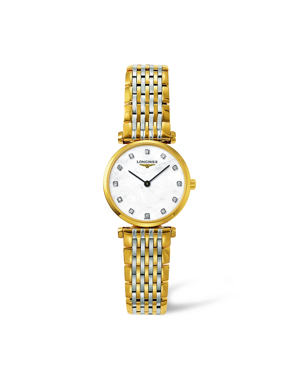 Longines L4.209.2.87.7 : La Grande Classique Quartz 24 Two Tone Yellow MOP