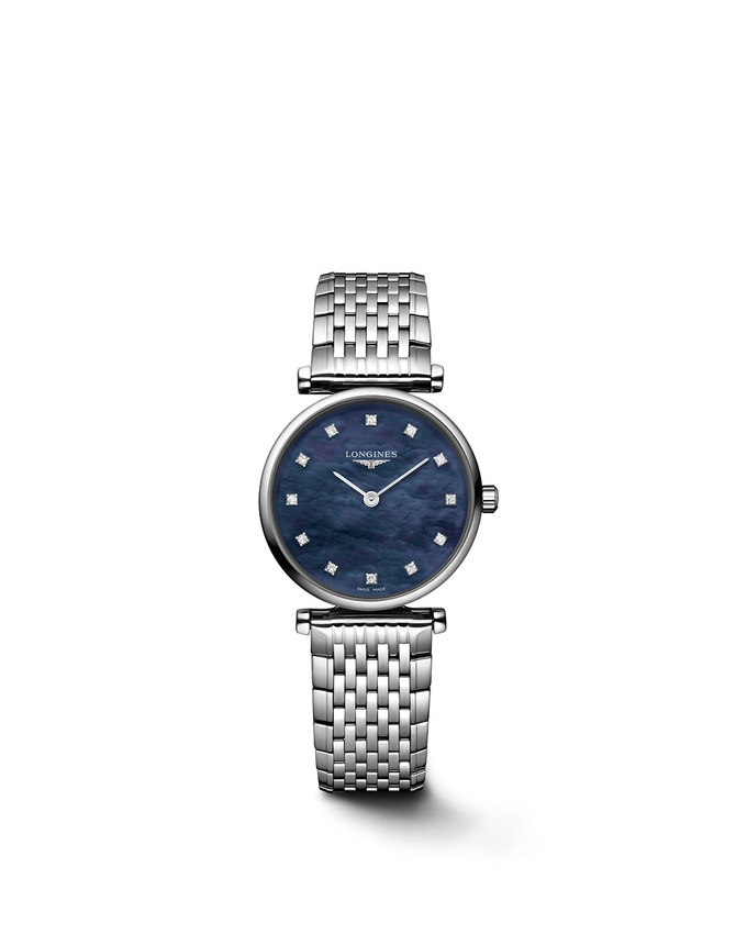 Longines L4.209.4.81.6 : La Grande Classique Quartz 24 Stainless Steel / Blue MOP / Bracelet