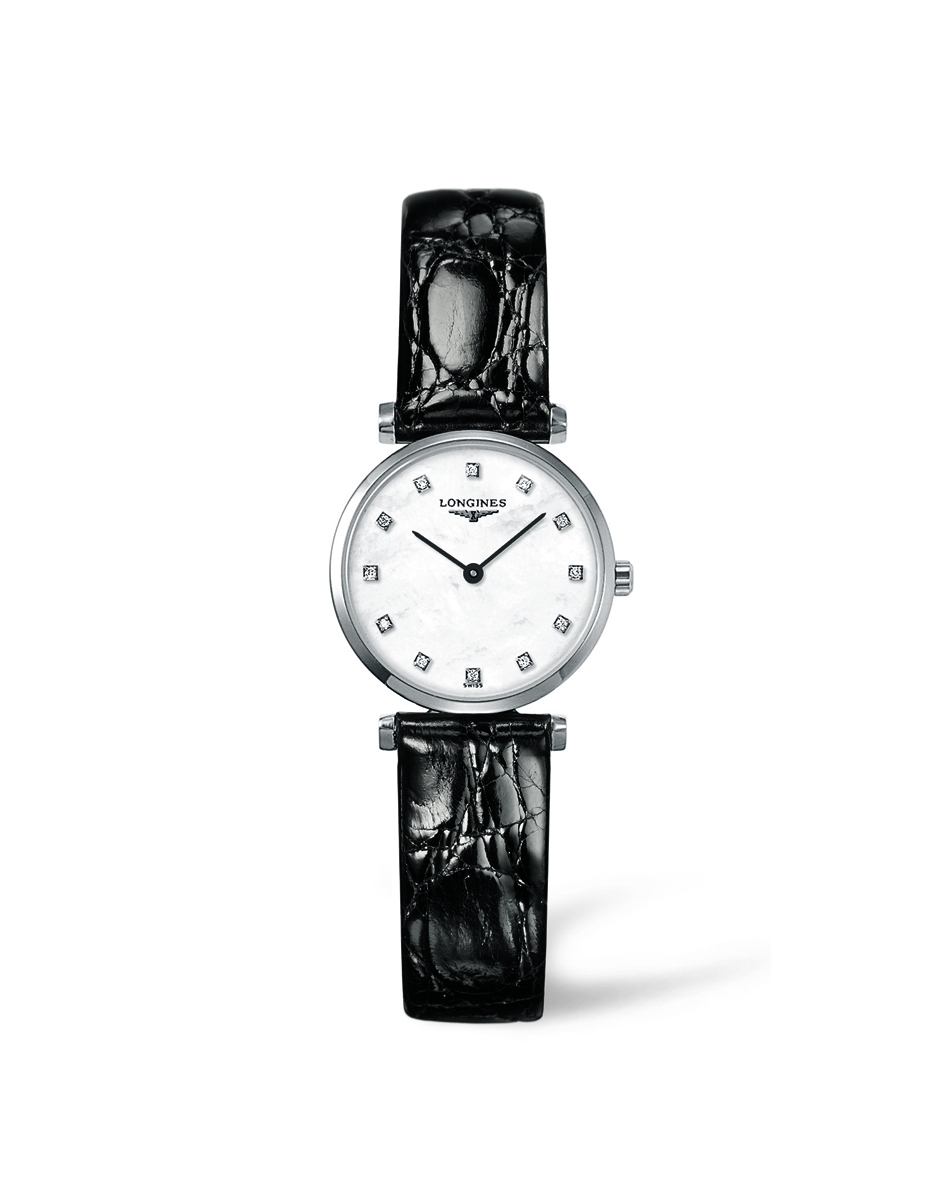 Longines L4.209.4.87.2 : La Grande Classique Quartz 24 Leather MOP