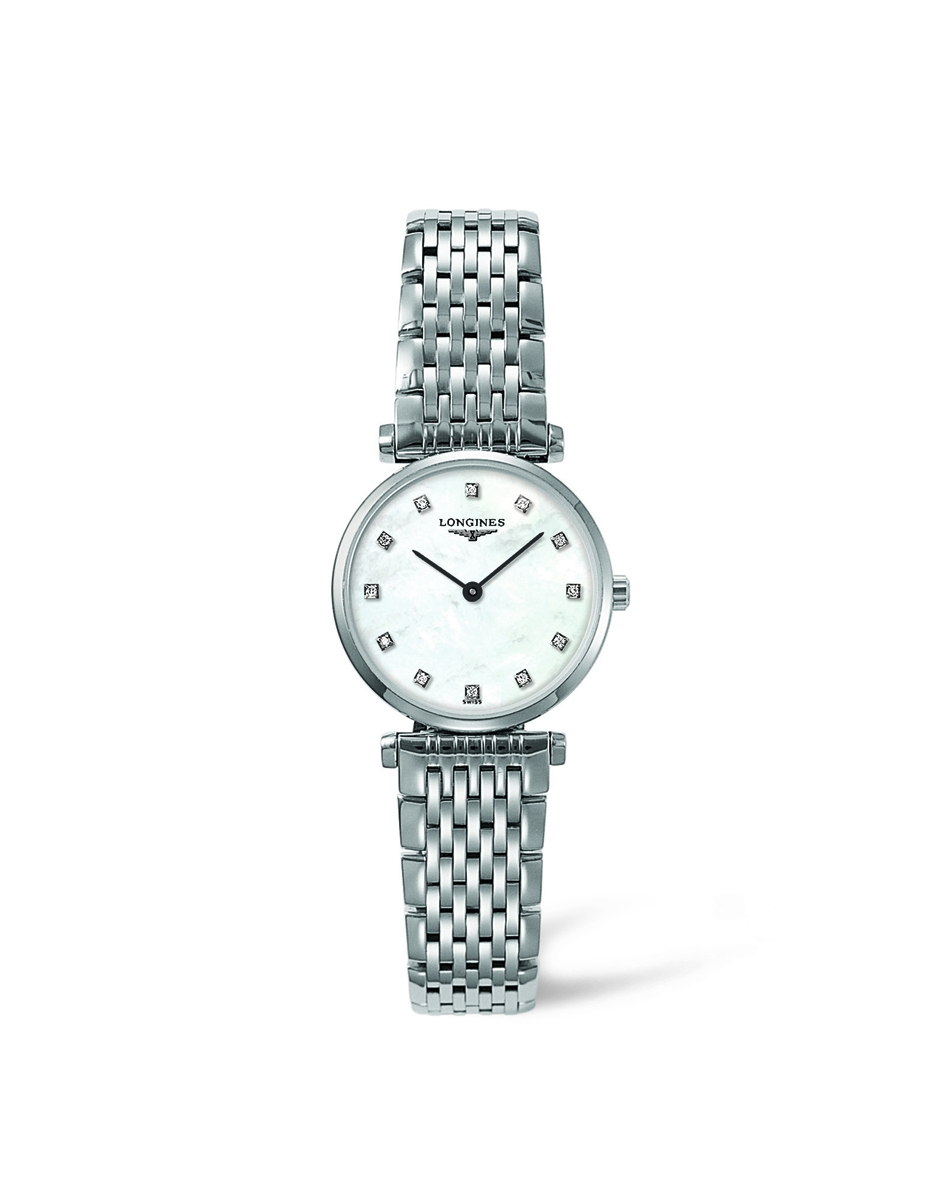 Longines L4.209.4.87.6 : La Grande Classique Quartz 24 Stainless Steel / MOP / Bracelet