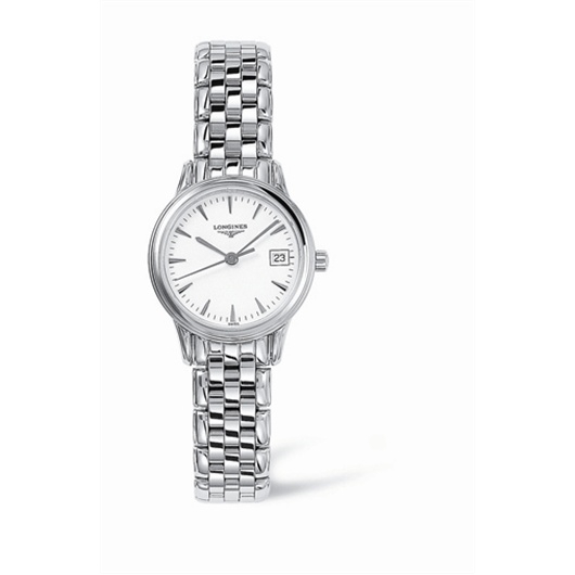 Longines L4.216.4.12.6 : Flagship 25 Quartz Stainless Steel White