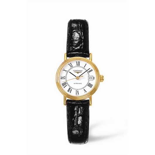 Longines L4.221.2.11.2 : Presence 25.5 Automatic Yellow Roman