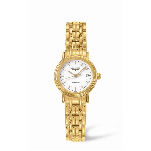 Longines L4.221.2.18.8 : Presence 25.5 Automatic Yellow Stick Bracelet