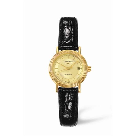 Longines L4.221.2.42.2 : Presence 25.5 Automatic Yellow Stick Yellow