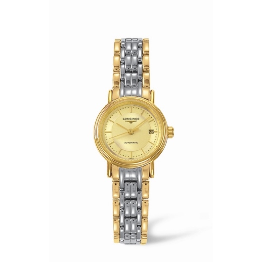 Longines L4.221.2.42.7 : Presence 25.5 Automatic Yellow Stick Yellow Bracelet Two Tone