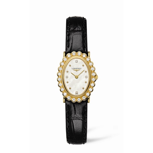 Longines L4.224.7.88.2 : Prestige Gold Oval 21.3
