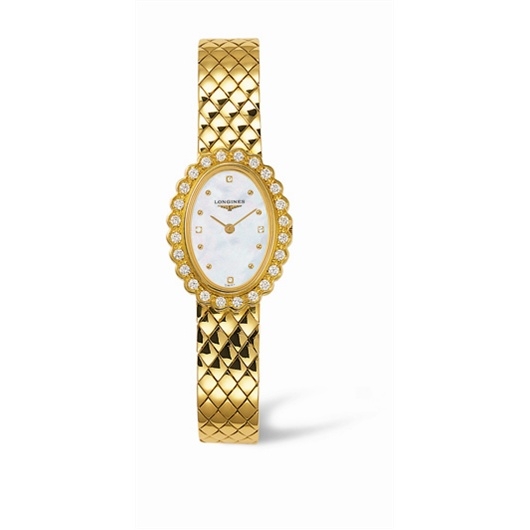 Longines L4.224.7.88.6 : Prestige Gold Oval 21.3