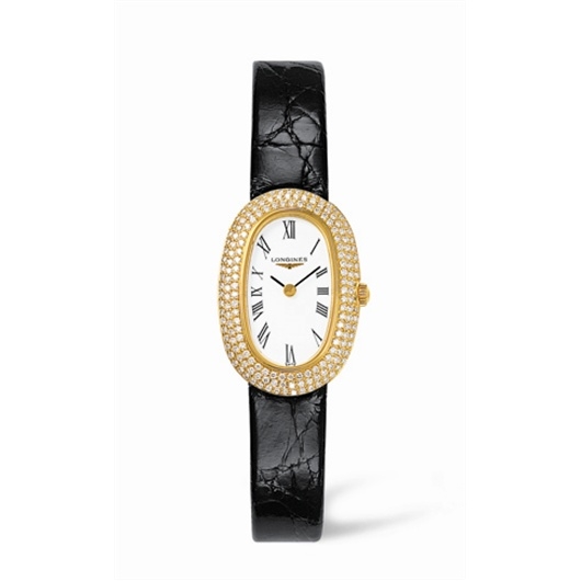 Longines L4.225.7.11.2 : Prestige Gold Oval 20.4