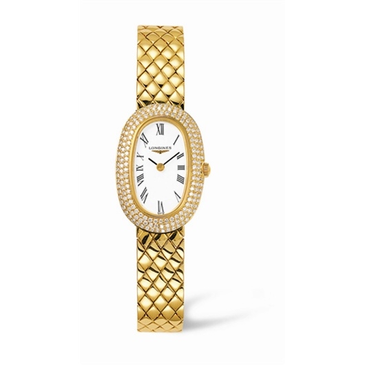 Longines L4.225.7.11.6 : Prestige Gold Oval 20.4