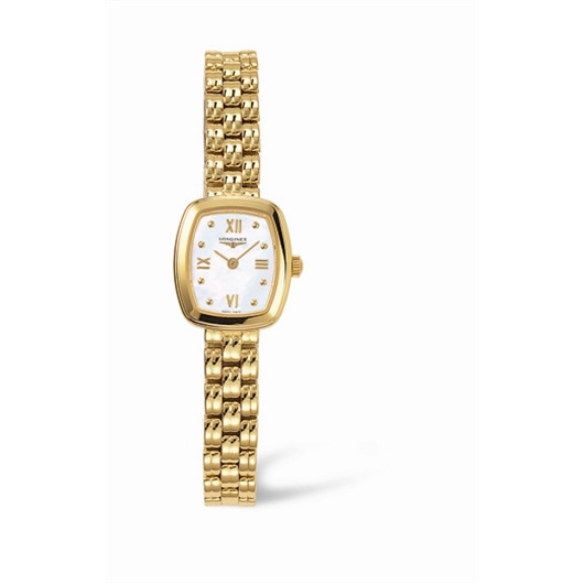 Longines L4.230.6.85.6 : Prestige Gold Cushion 18