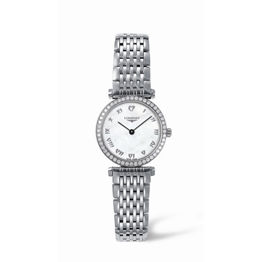 Longines L4.241.0.09.6 : La Grande Classique Quartz 24 Diamond Bezel