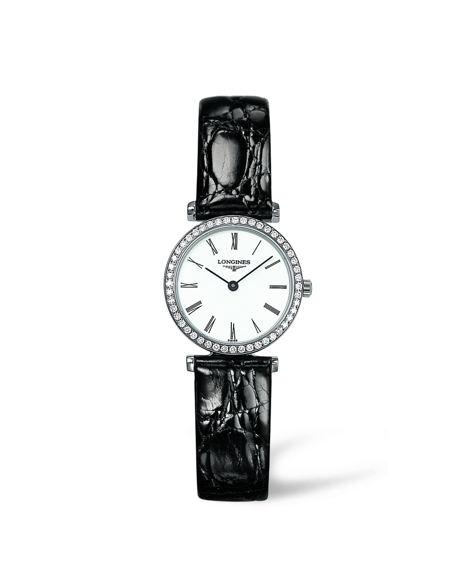 Longines L4.241.0.11.2 : La Grande Classique Quartz 24 Diamond Bezel
