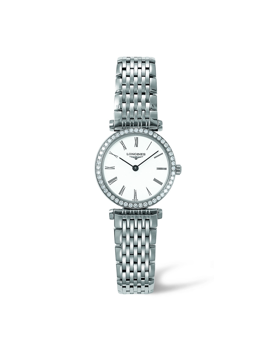 Longines L4.241.0.11.6 : La Grande Classique Quartz 24 Diamond Bezel